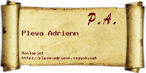 Pleva Adrienn névjegykártya